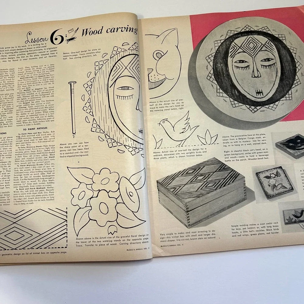 Vintage 1951 Mccalls‎ Needlework & Crafts Annual Volume II Magazine